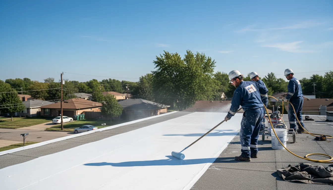 Commercial roof coating in Monmouth, IL near me